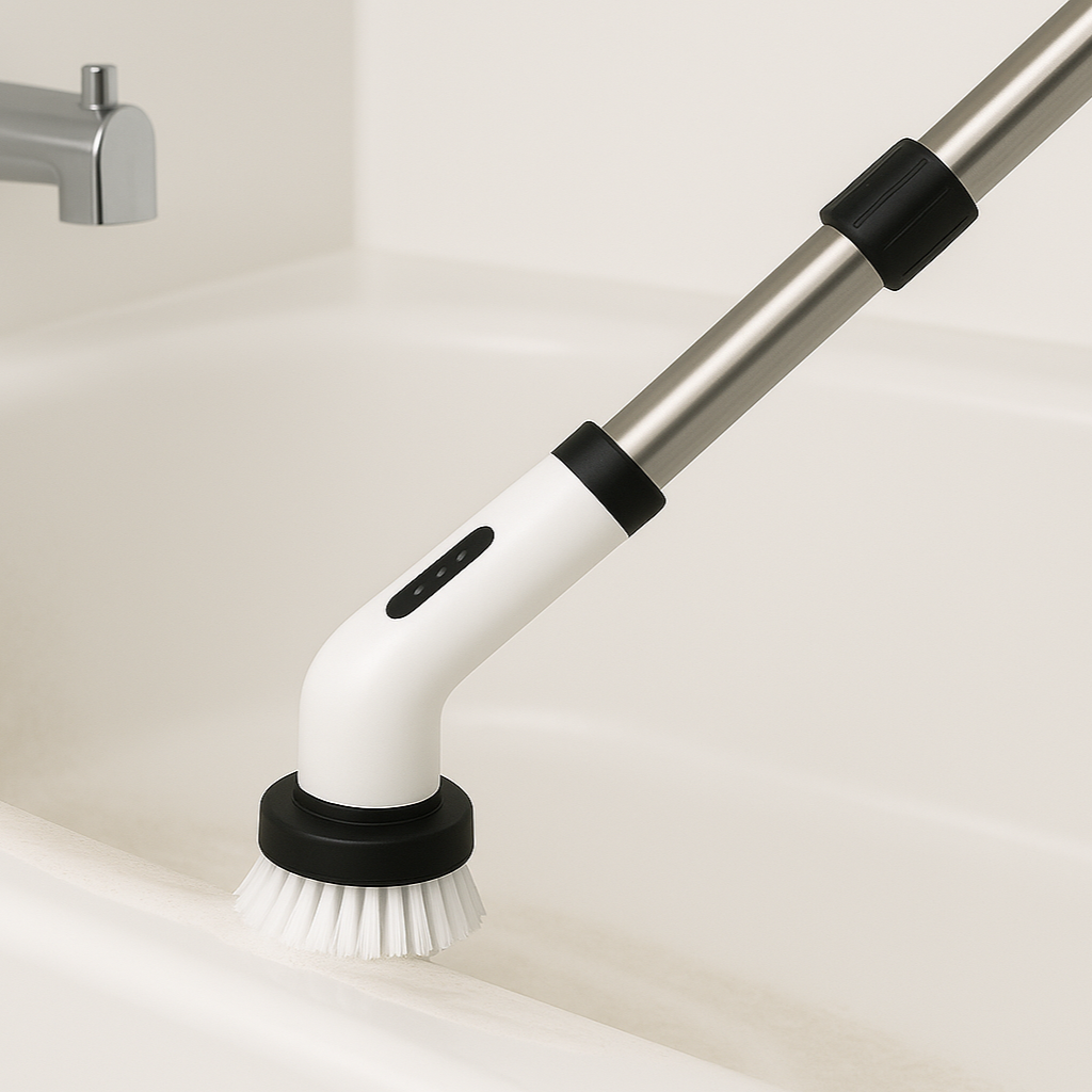 Side angle cleaning bathtub surface