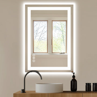 Future Nest Living – Luxury Smart LED Bathroom Mirror (Anti-Fog, Adjustable Brightness)