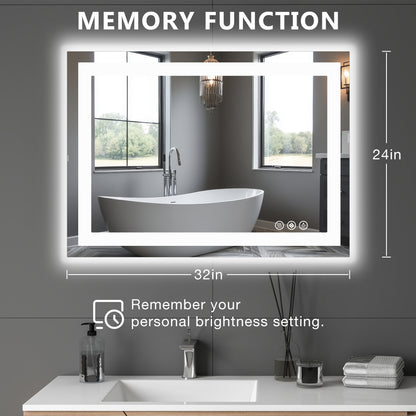 Future Nest Living – Luxury Smart LED Bathroom Mirror (Anti-Fog, Adjustable Brightness)