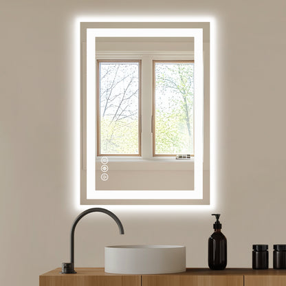 Future Nest Living – Luxury Smart LED Bathroom Mirror (Anti-Fog, Adjustable Brightness)