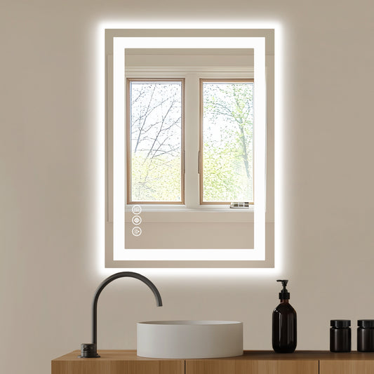 Future Nest Living – Luxury Smart LED Bathroom Mirror (Anti-Fog, Adjustable Brightness)