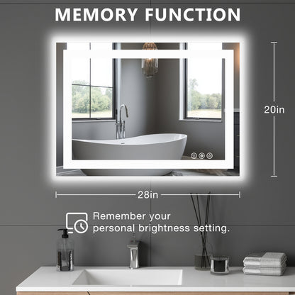 Future Nest Living – Luxury Smart LED Bathroom Mirror (Anti-Fog, Adjustable Brightness)