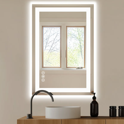 Future Nest Living – Luxury Smart LED Bathroom Mirror (Anti-Fog, Adjustable Brightness)