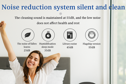 Ultra-realistic noise reduction system in modern bedroom